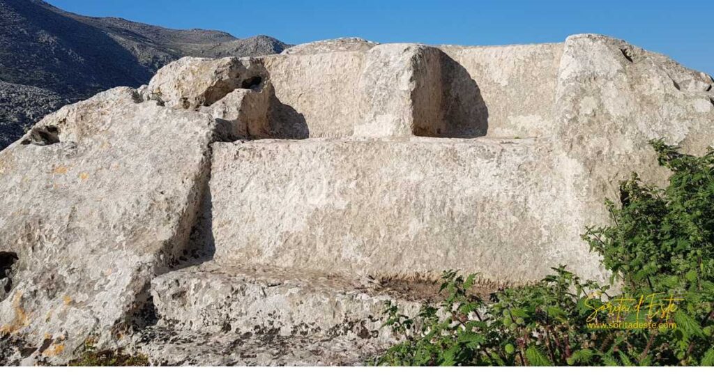 The Thrones of Hekate & Zeus on the Greek Island of Halki.  This Island was said to be the birthplace of the Titan Gods. 